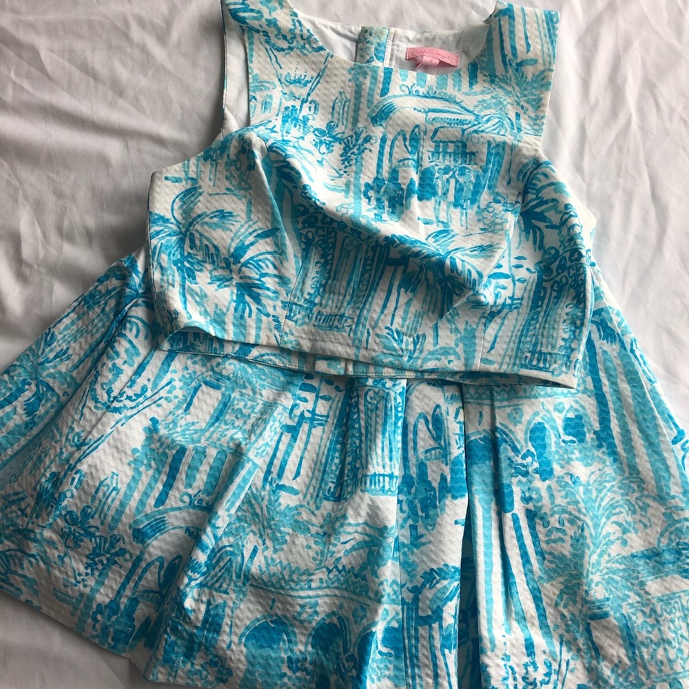 Lilly Pulitzer two piece set crop top and skirt